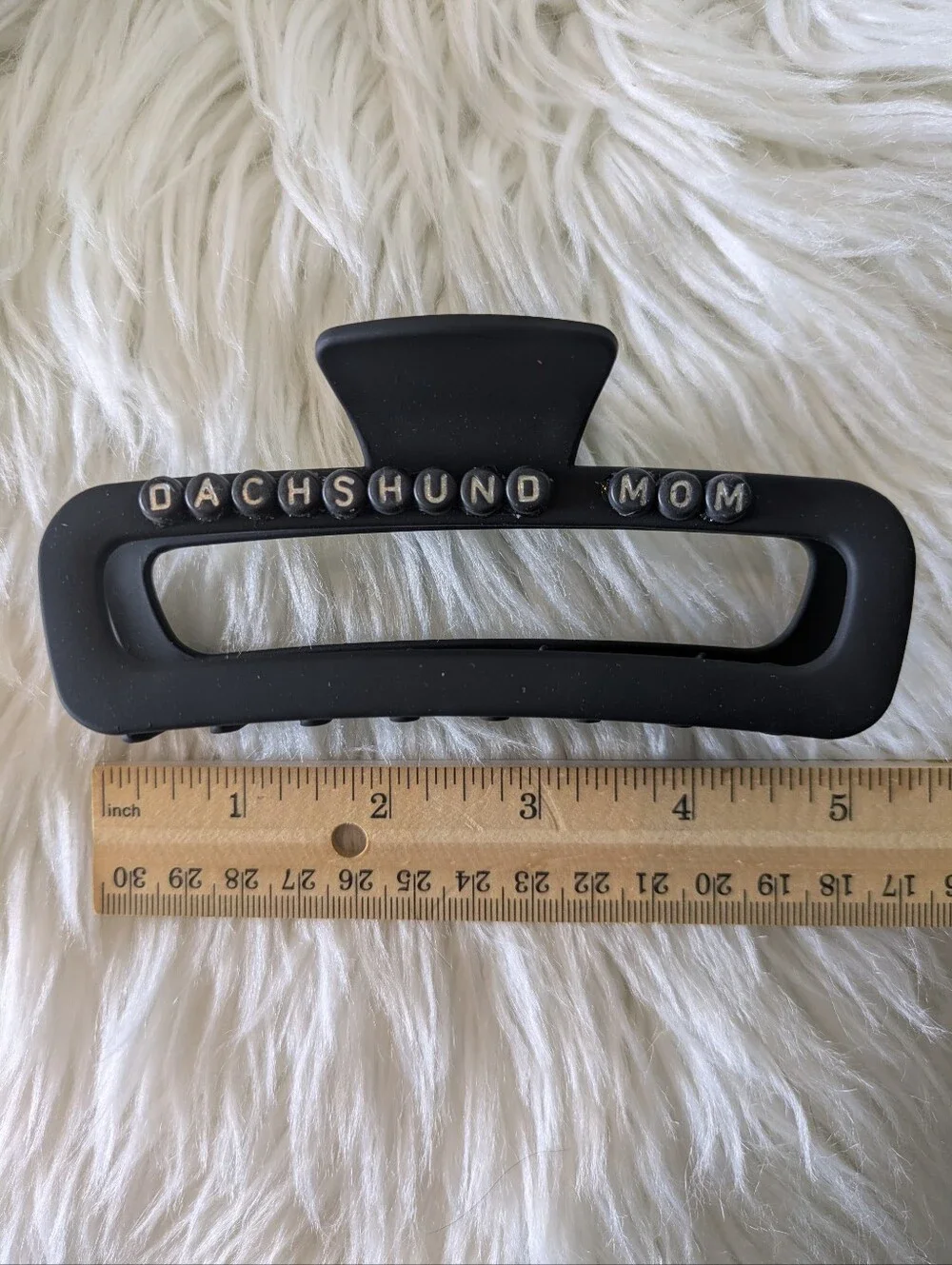 Dachshund Mom Dog Mom Hair Clip Claw Style Handcrafted | NWT